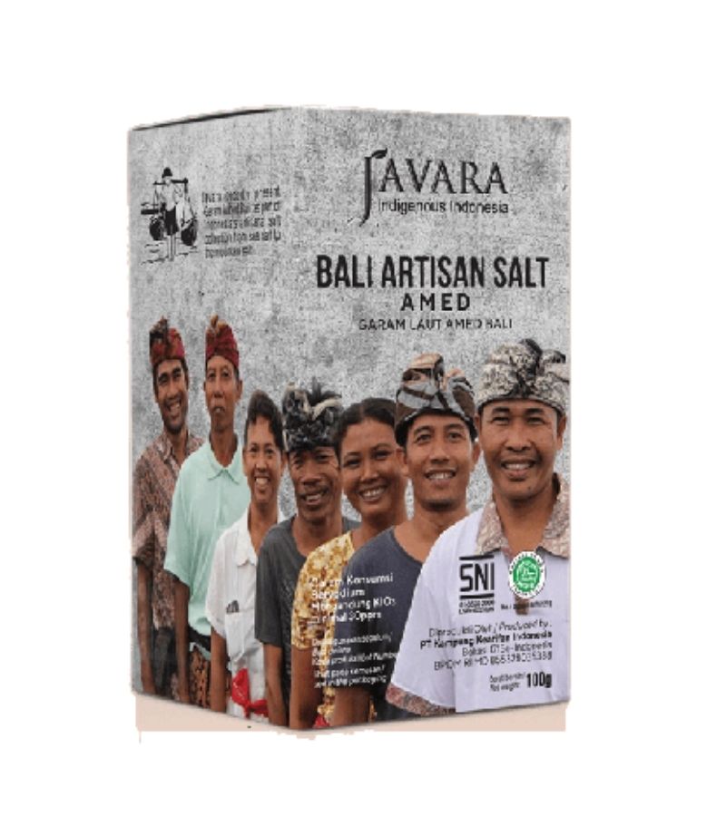 Javara Sea Salt Amed 100 gr - Paper Box